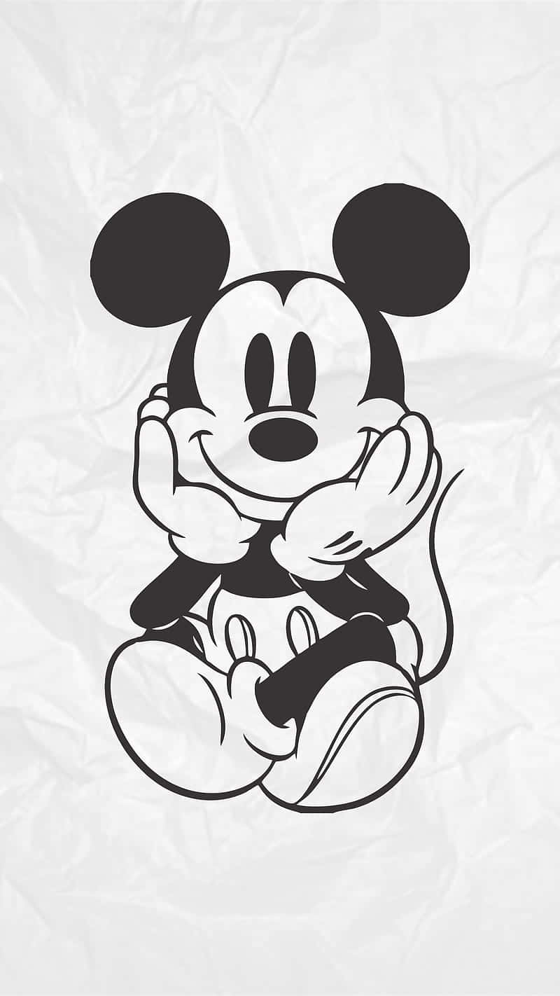 Classic Mickey Mouse Pose Wallpaper