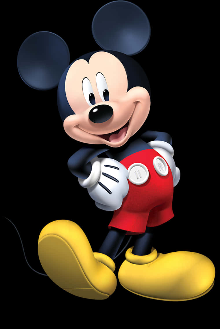 Download Classic Mickey Mouse Pose | Wallpapers.com