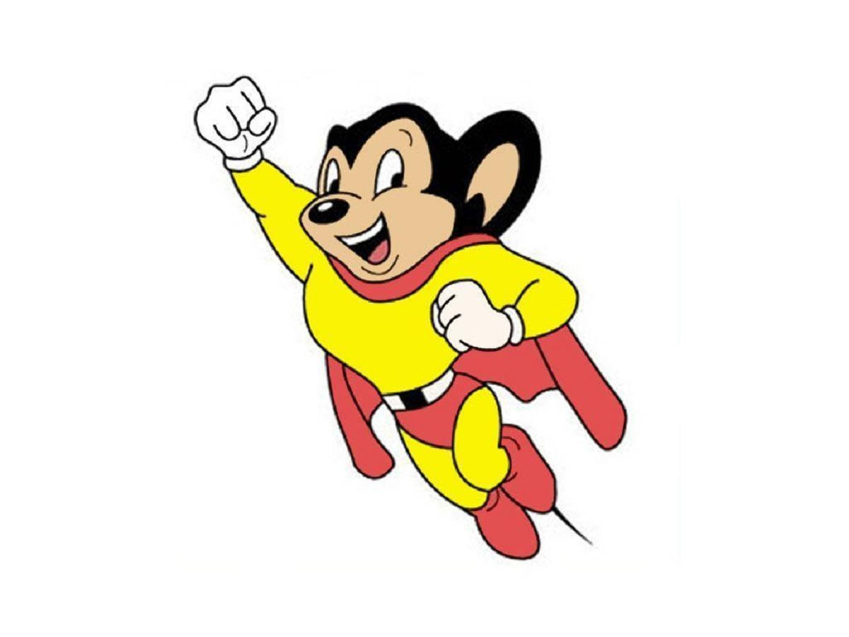 Classic Mighty Mouse Superhero Wallpaper