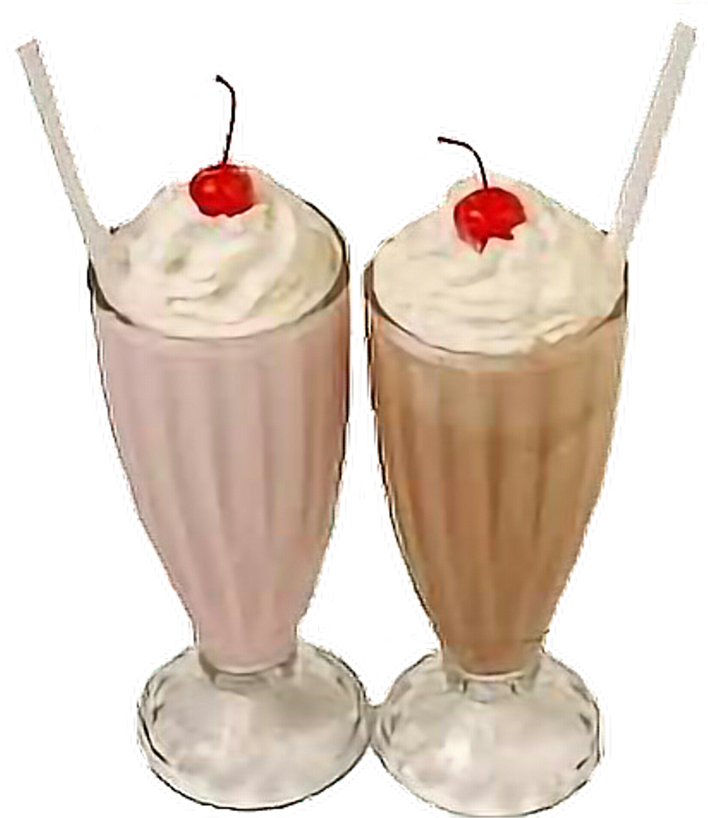 Classic Milkshakeswith Cherries PNG