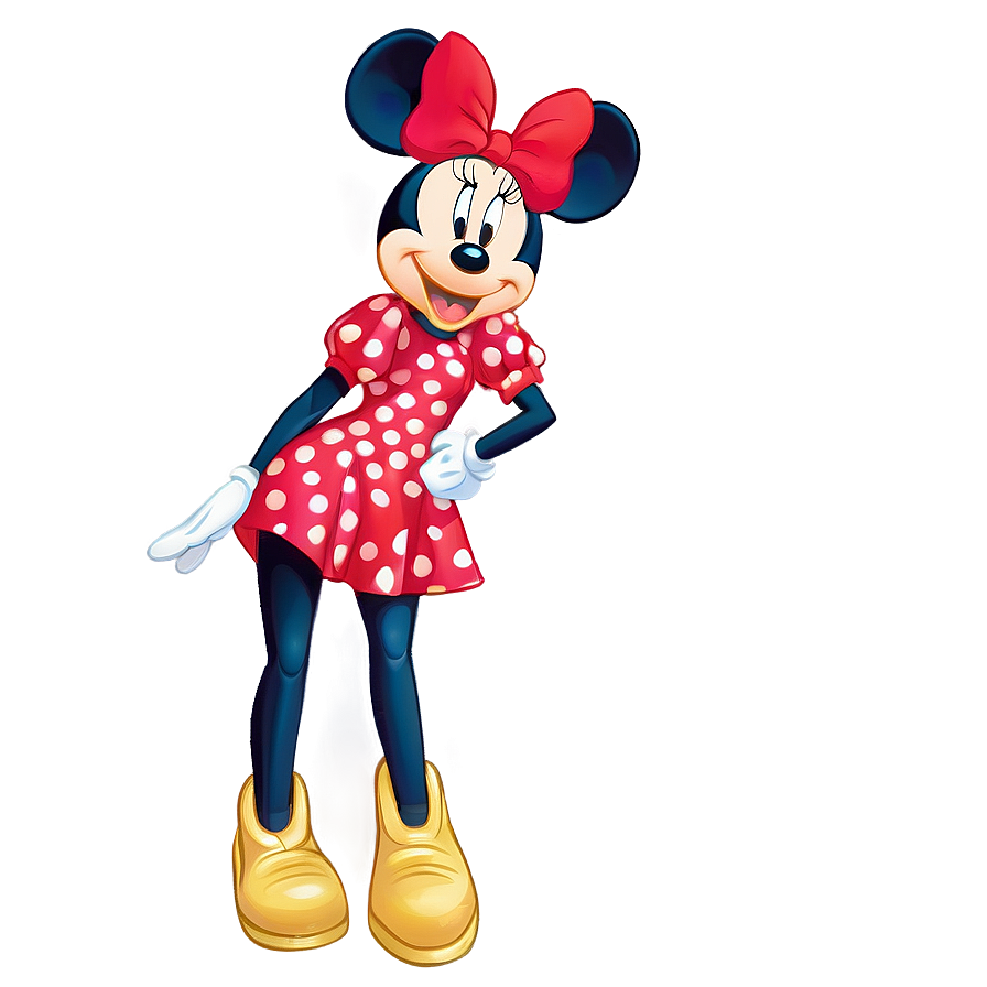 Classic Minnie Mouse Pose Png 05032024 PNG