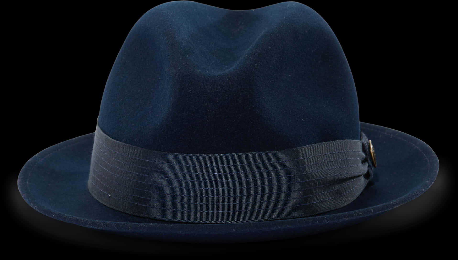 Classic Navy Fedora Hat PNG