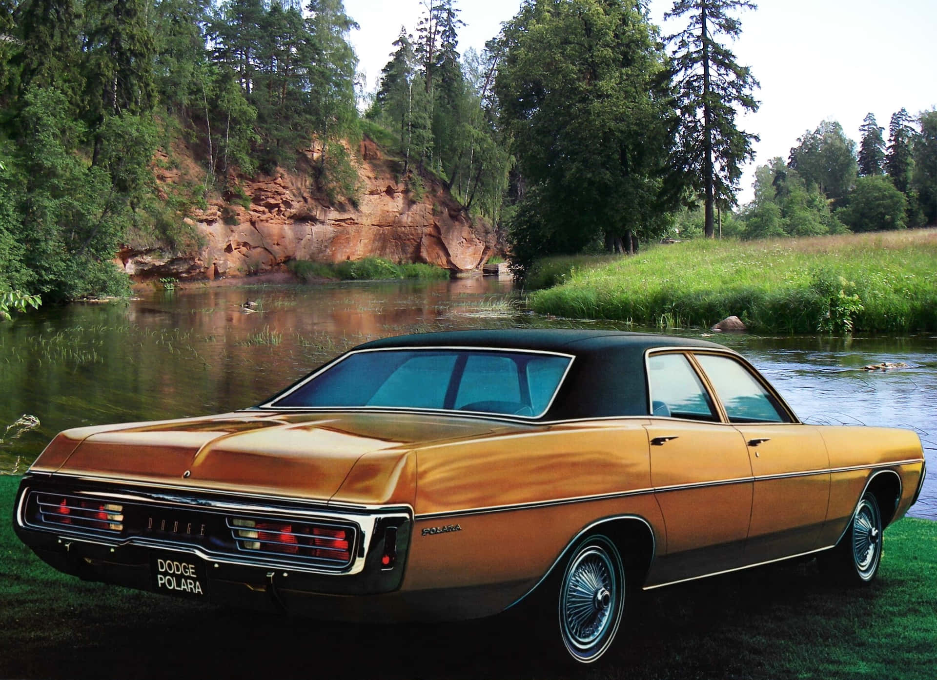 Classic Nostalgia - Stunning Dodge Polara In Prime Condition Wallpaper