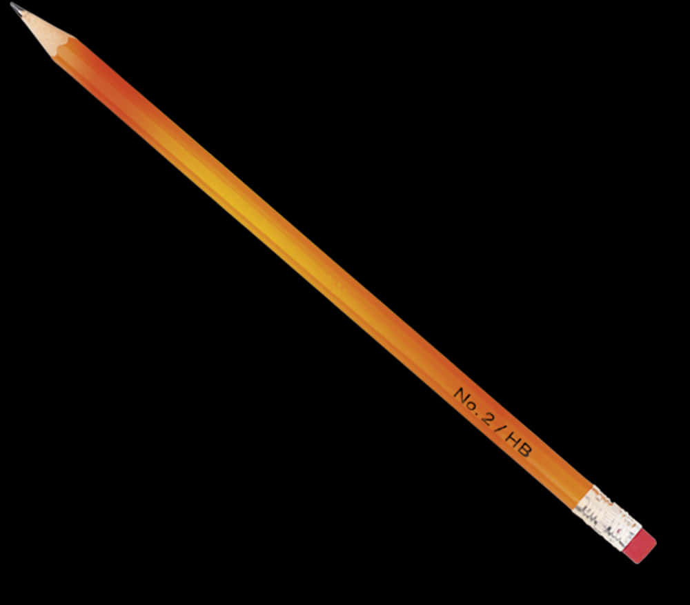 Classic Number2 Pencil PNG