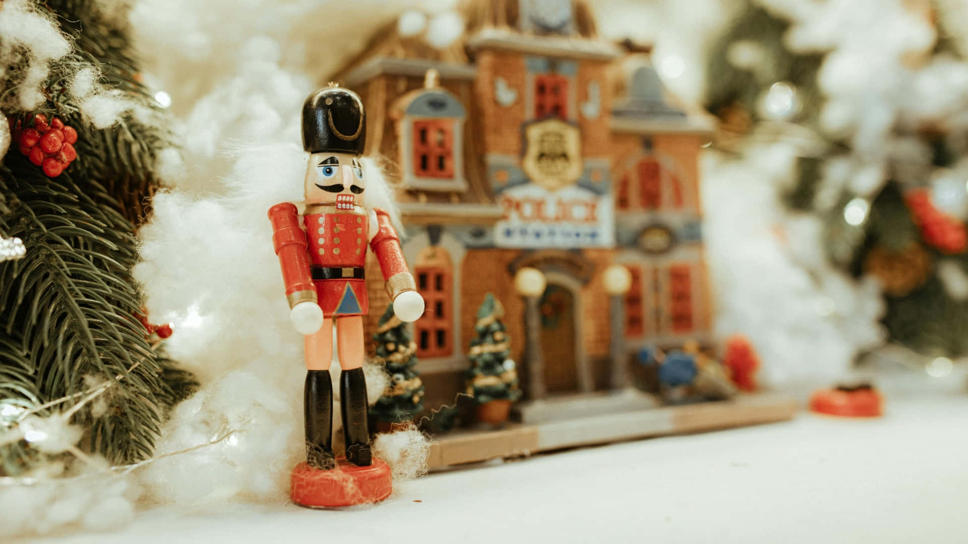Classic Nutcracker Decoration Wallpaper