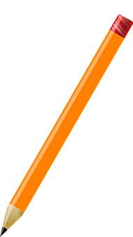 Classic Orange Pencil PNG