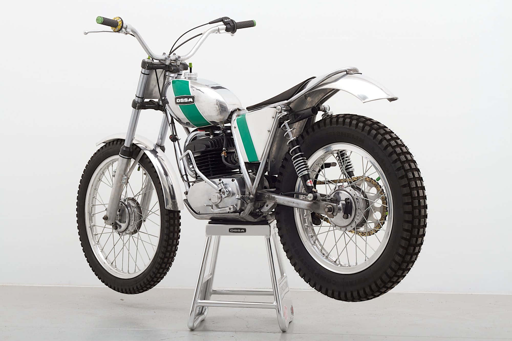 Classic Ossa Motorcycle In Its Prime Wallpaper