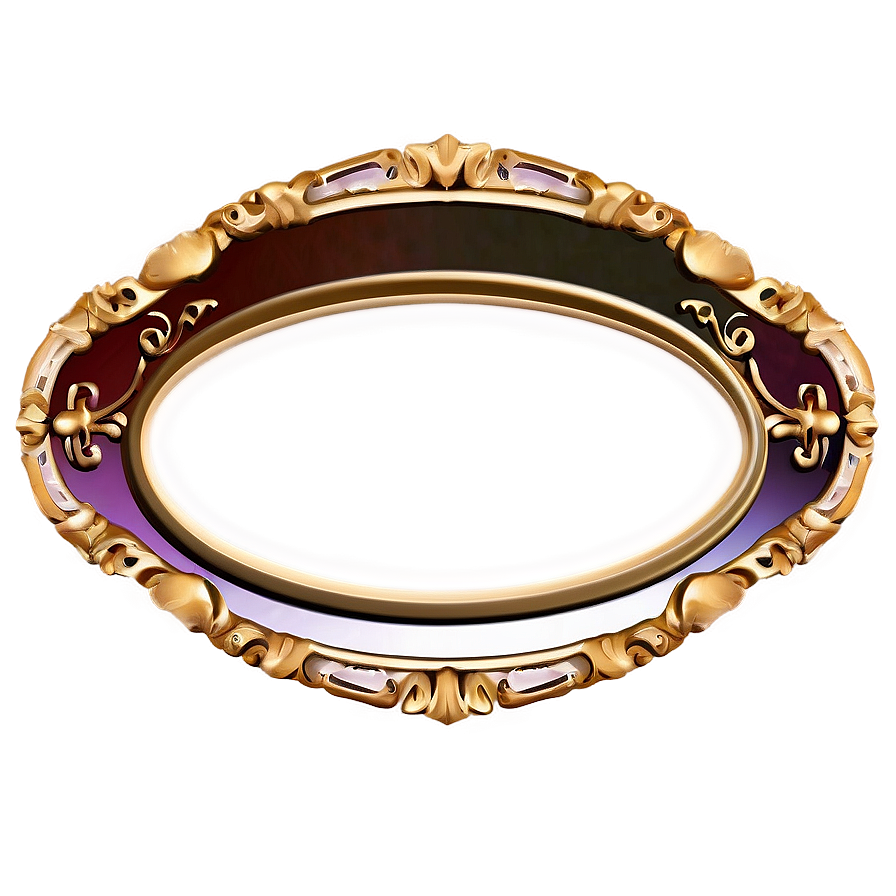 Classic Oval Frame Png Onc84 PNG