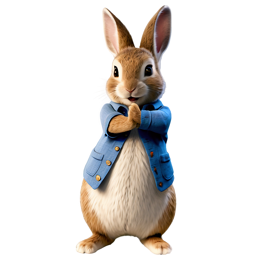 Classic Peter Rabbit Pose Png Mkn PNG