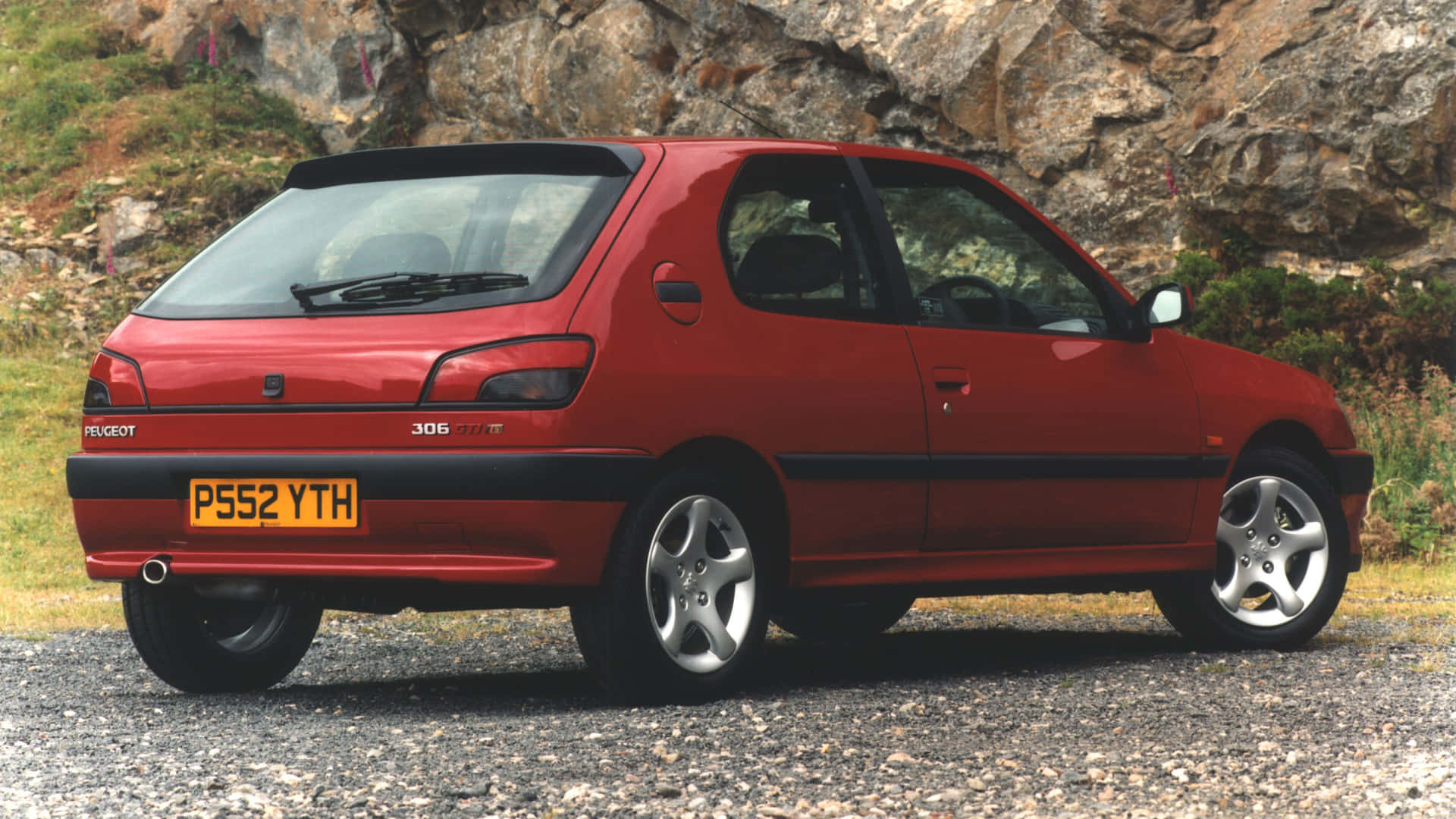 Klassinen Peugeot 306 Täydellisessä Kunnossa Taustakuva