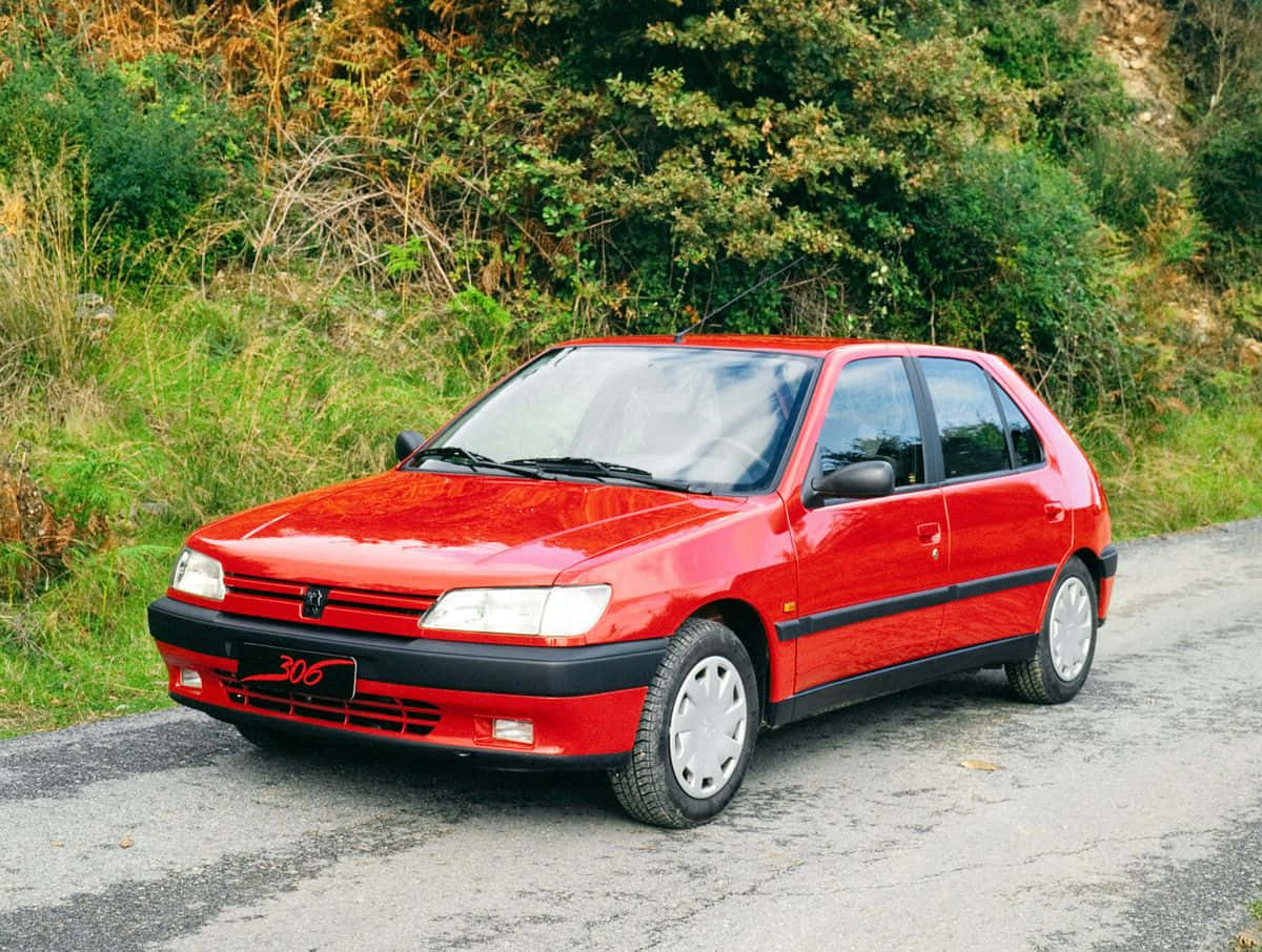 Klassinen Peugeot 306 Erinomaisessa Kunnossa Taustakuva