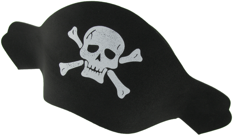 Classic Pirate Hat Skulland Crossbones PNG