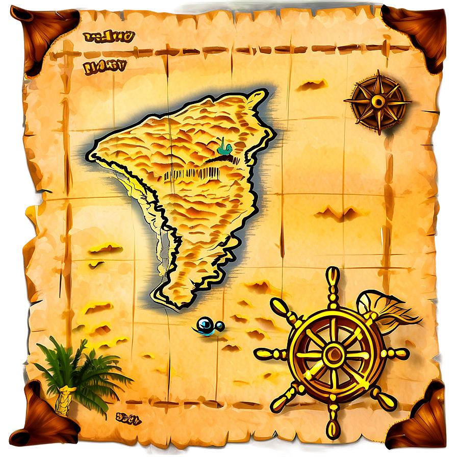Classic Pirate Treasure Map Png 99 PNG