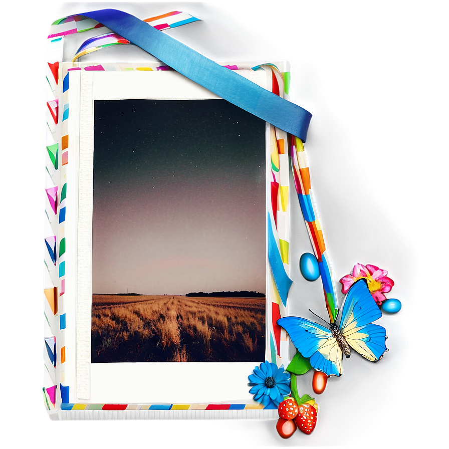 Classic Polaroid Border Png 06122024 PNG