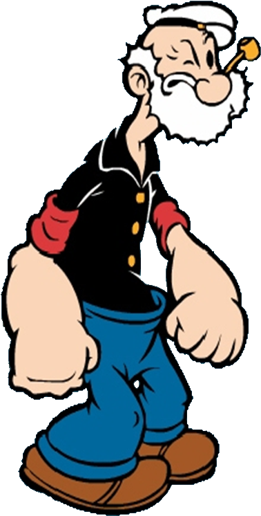 Classic Popeye Cartoon Character PNG