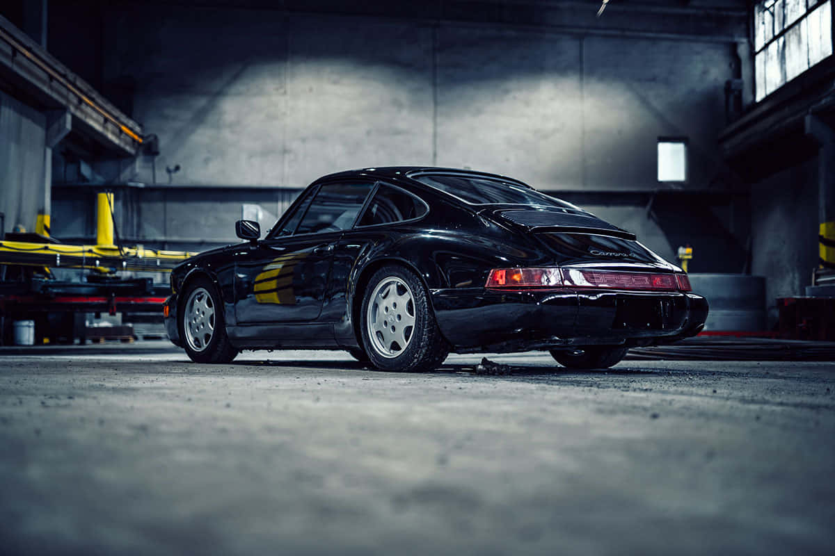 Classic Porsche 964 Back View Wallpaper