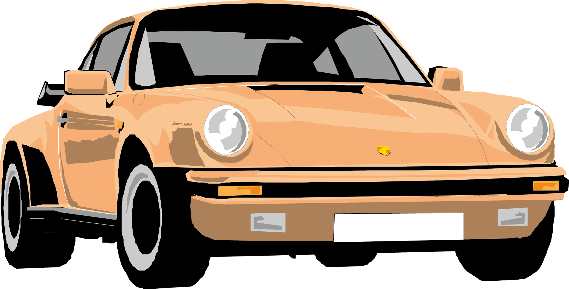 Classic Porsche911 Illustration PNG