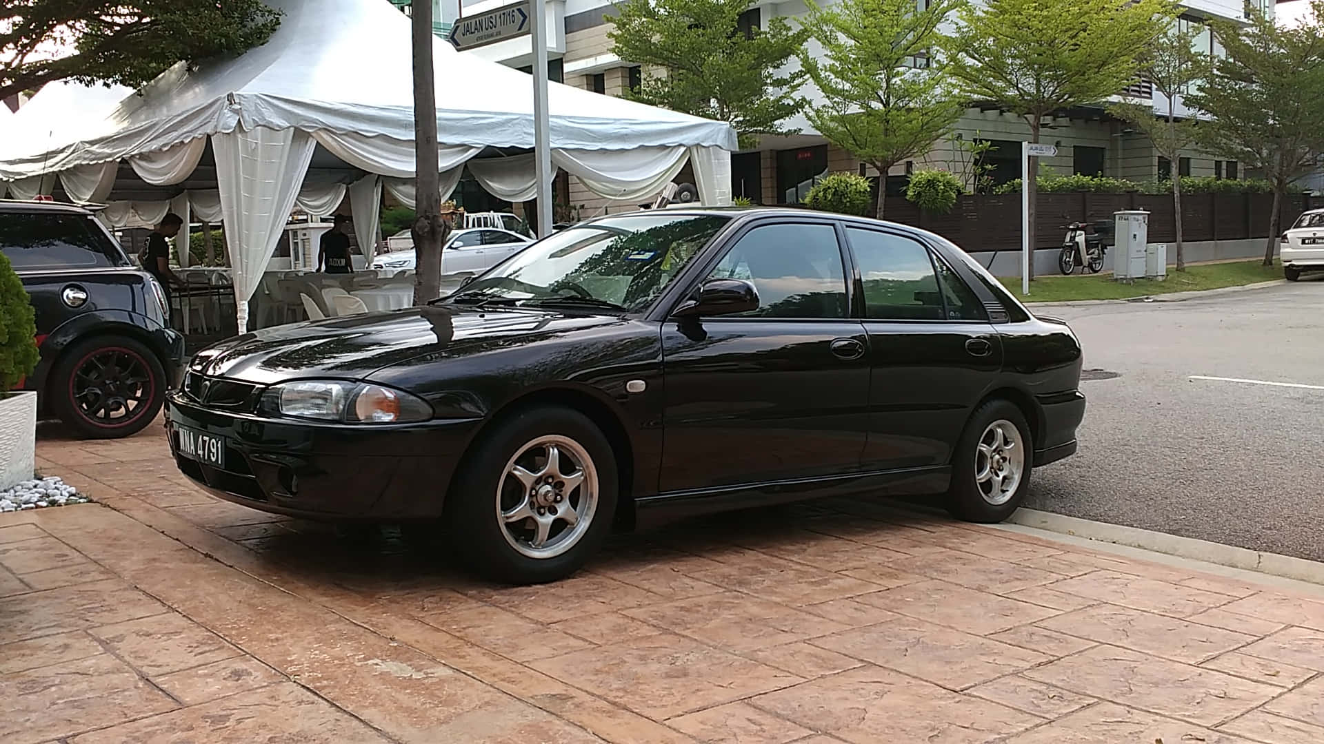 Classic Proton Wira In Pristine Condition Wallpaper