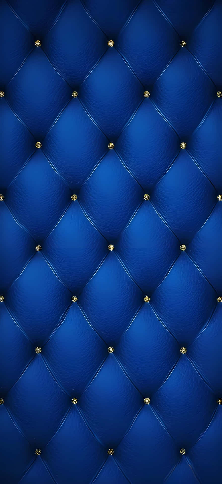 Classic Quilted Blue Leather Wallpaper Wallpaper