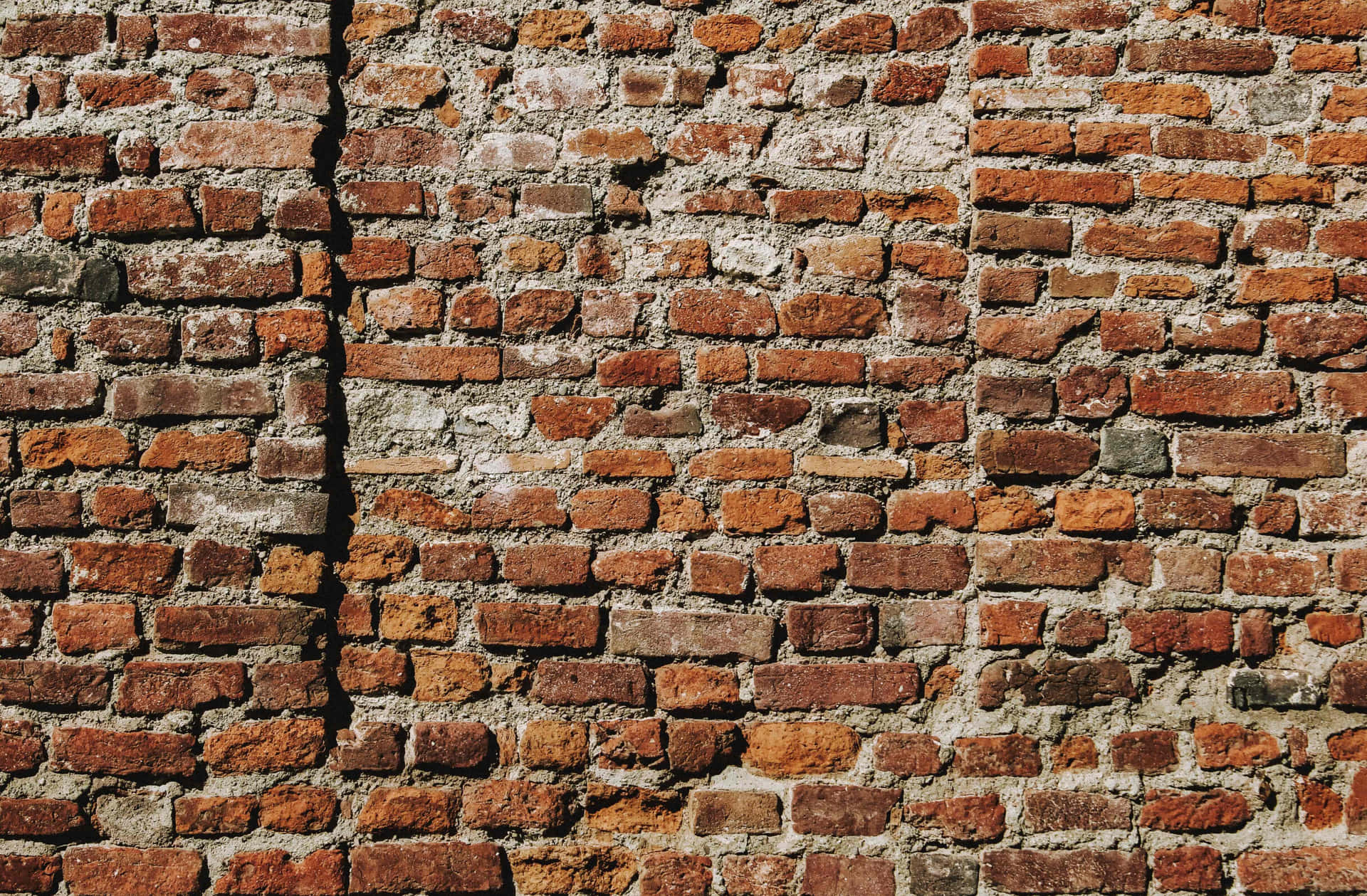 Classic Red Brick Wall Background