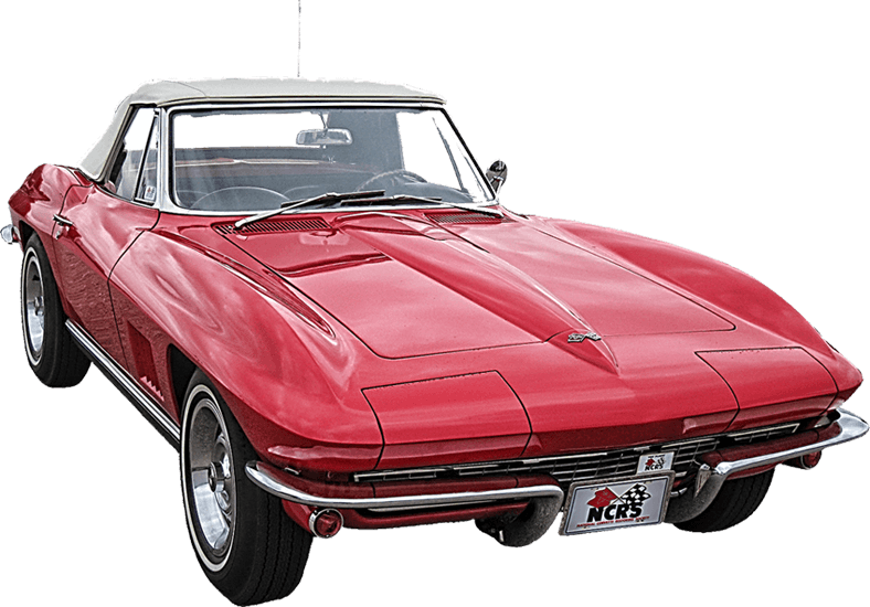 Classic Red Corvette Convertible Sports Car PNG