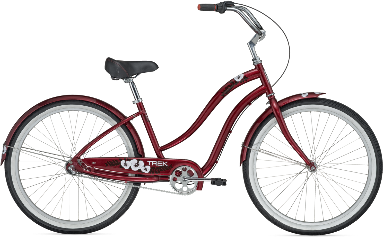 Classic Red Cruiser Bicycle PNG