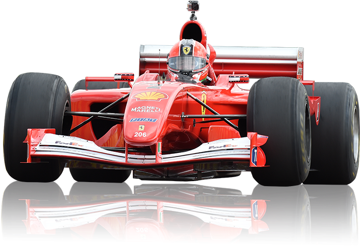 Classic Red Ferrari F1 Racer PNG