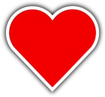 Classic Red Heart Icon PNG