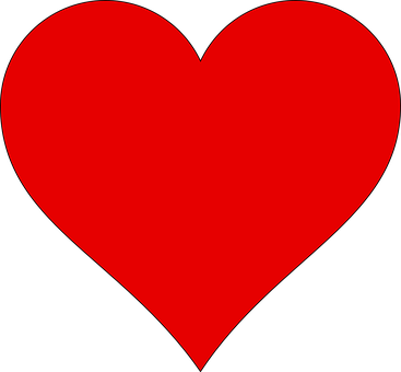 Classic Red Heart Shape PNG