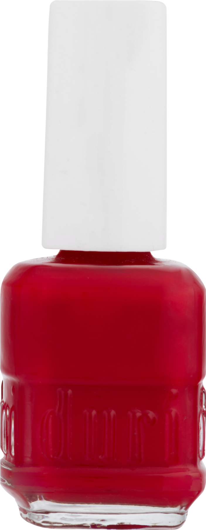 Classic Red Nail Polish Bottle PNG