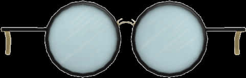 Classic Round Glasses Transparent Background PNG