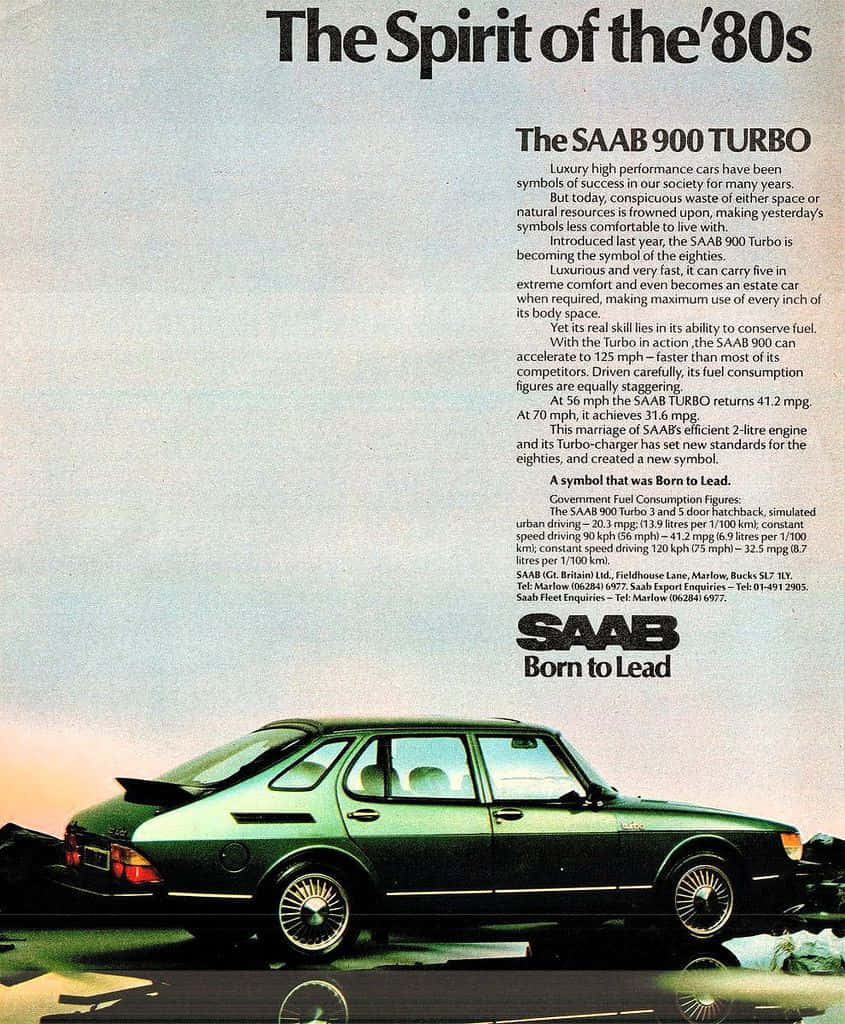 Classic Saab 900 In Pristine Condition Wallpaper