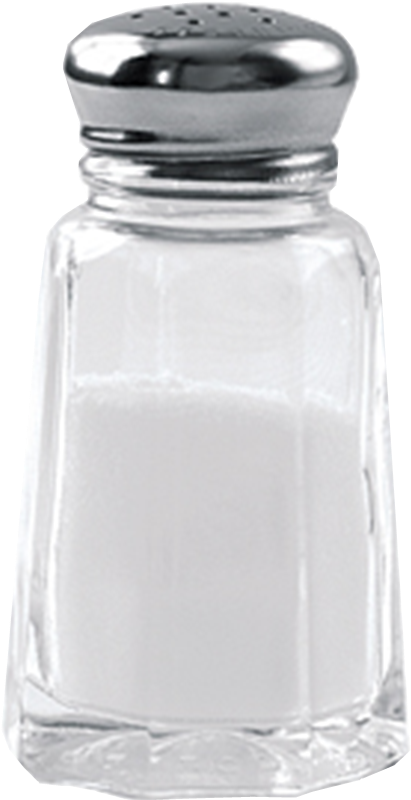 Classic Salt Shaker Filledwith White Salt PNG