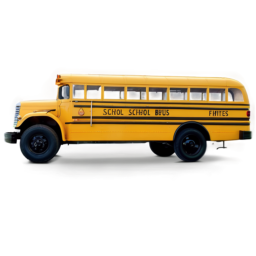 Classic School Bus Front View Png Iyh51 PNG