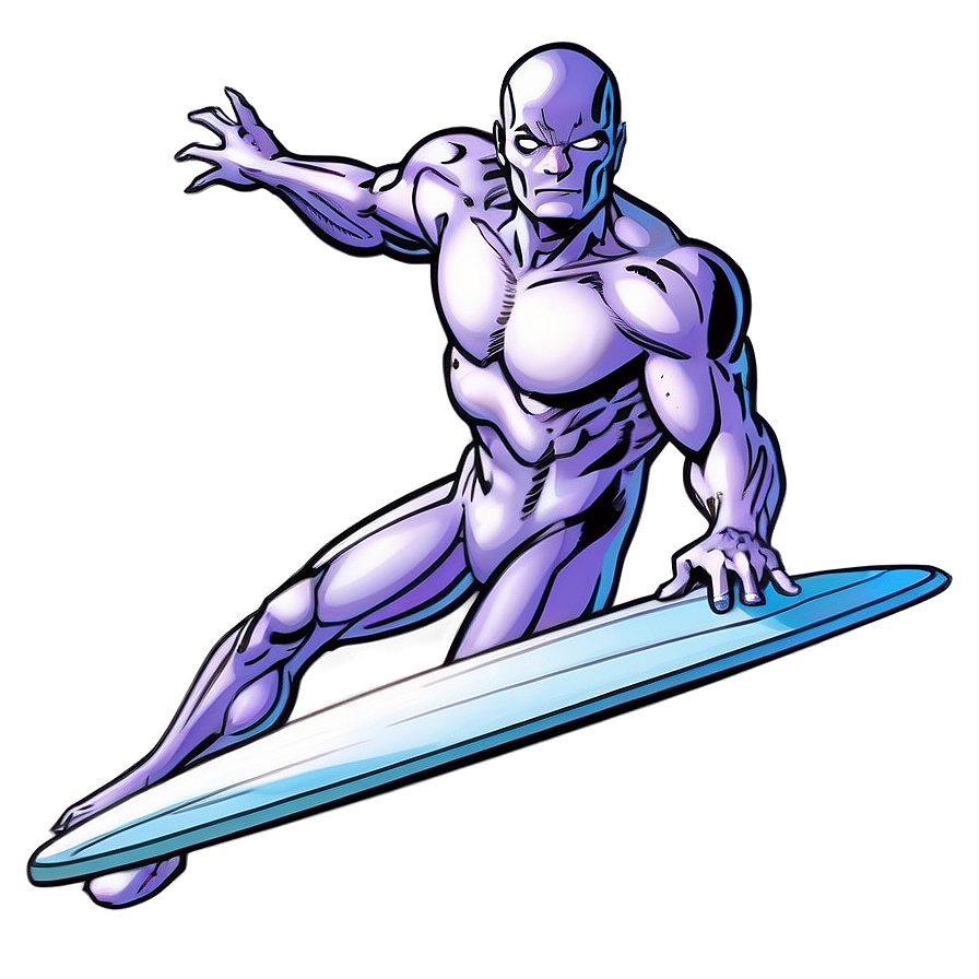 Classic Silver Surfer Comic Png Pgd96 PNG