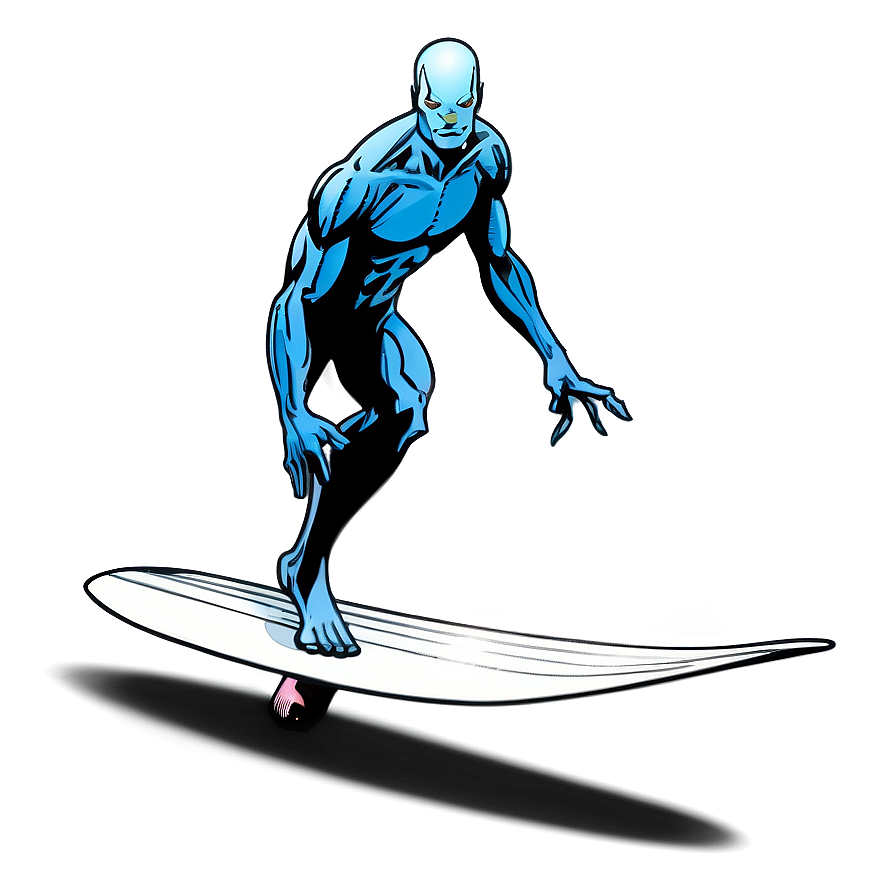 Classic Silver Surfer Comic Png Xqn PNG