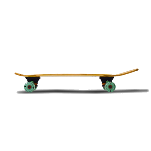 Classic Skateboard Side View PNG