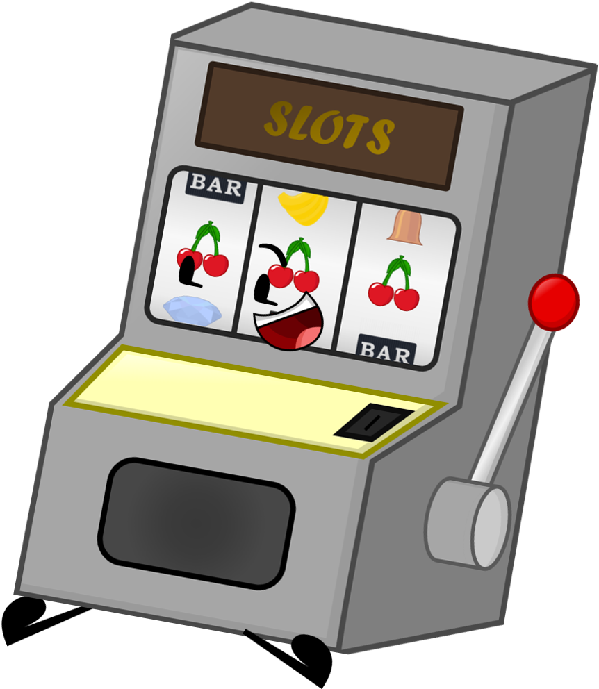 Classic Slot Machine Cartoon PNG
