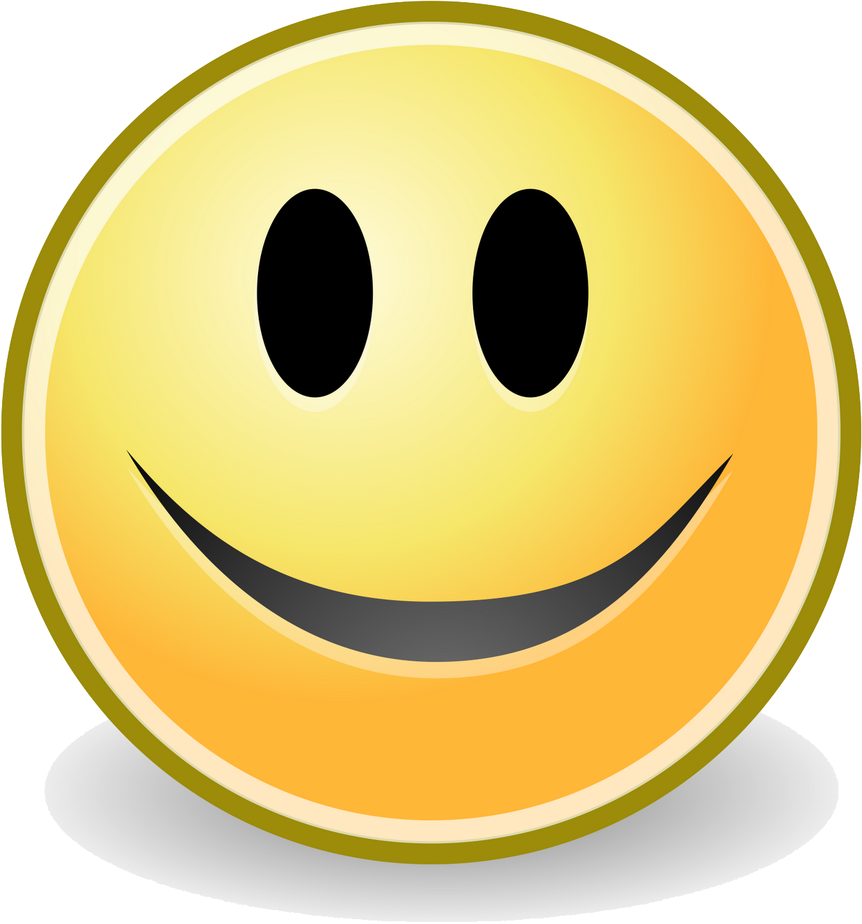Classic Smiley Face Emoji.png PNG
