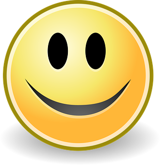 Classic Smiley Face Emoji PNG