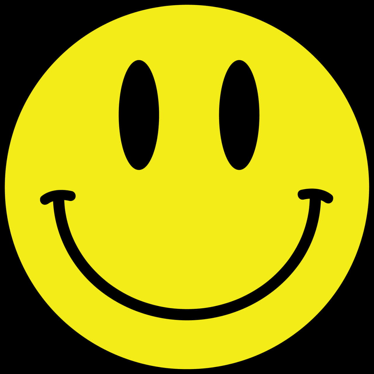 Classic Smiley Face Graphic PNG