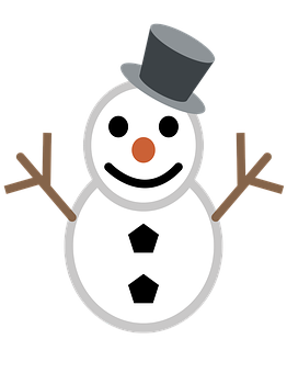 Classic Snowman Clipart PNG