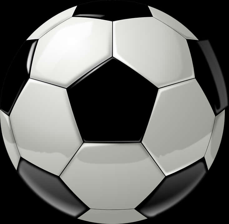 Classic Soccer Ball Graphic PNG