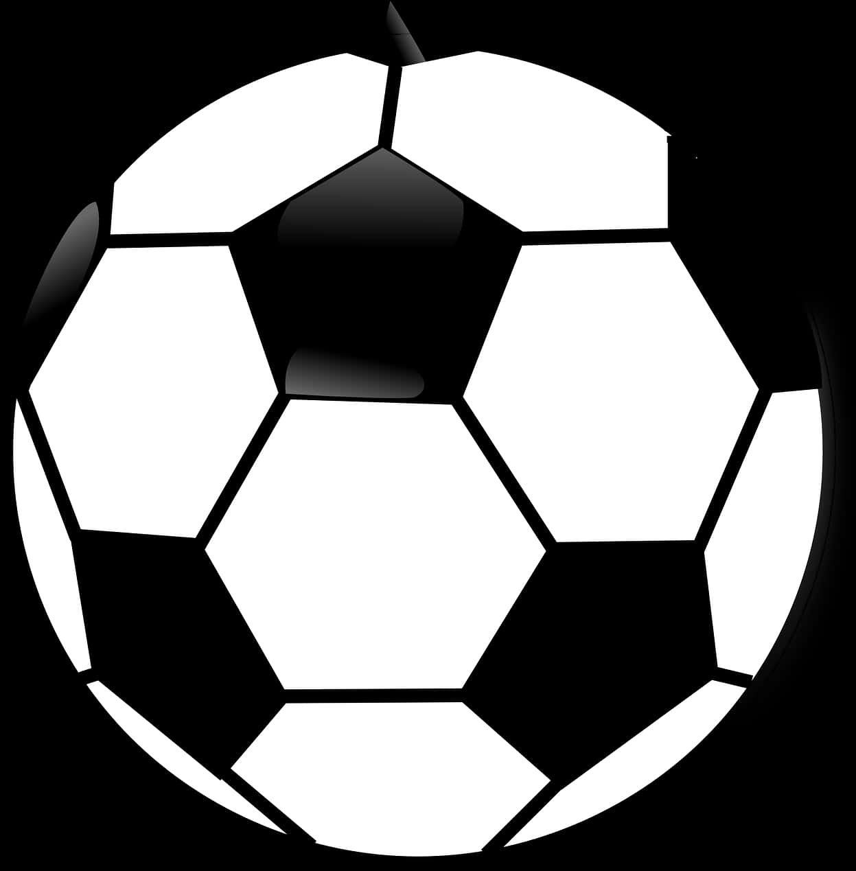 Classic Soccer Ball Icon PNG