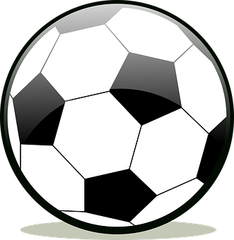 Classic Soccer Ball Illustration PNG