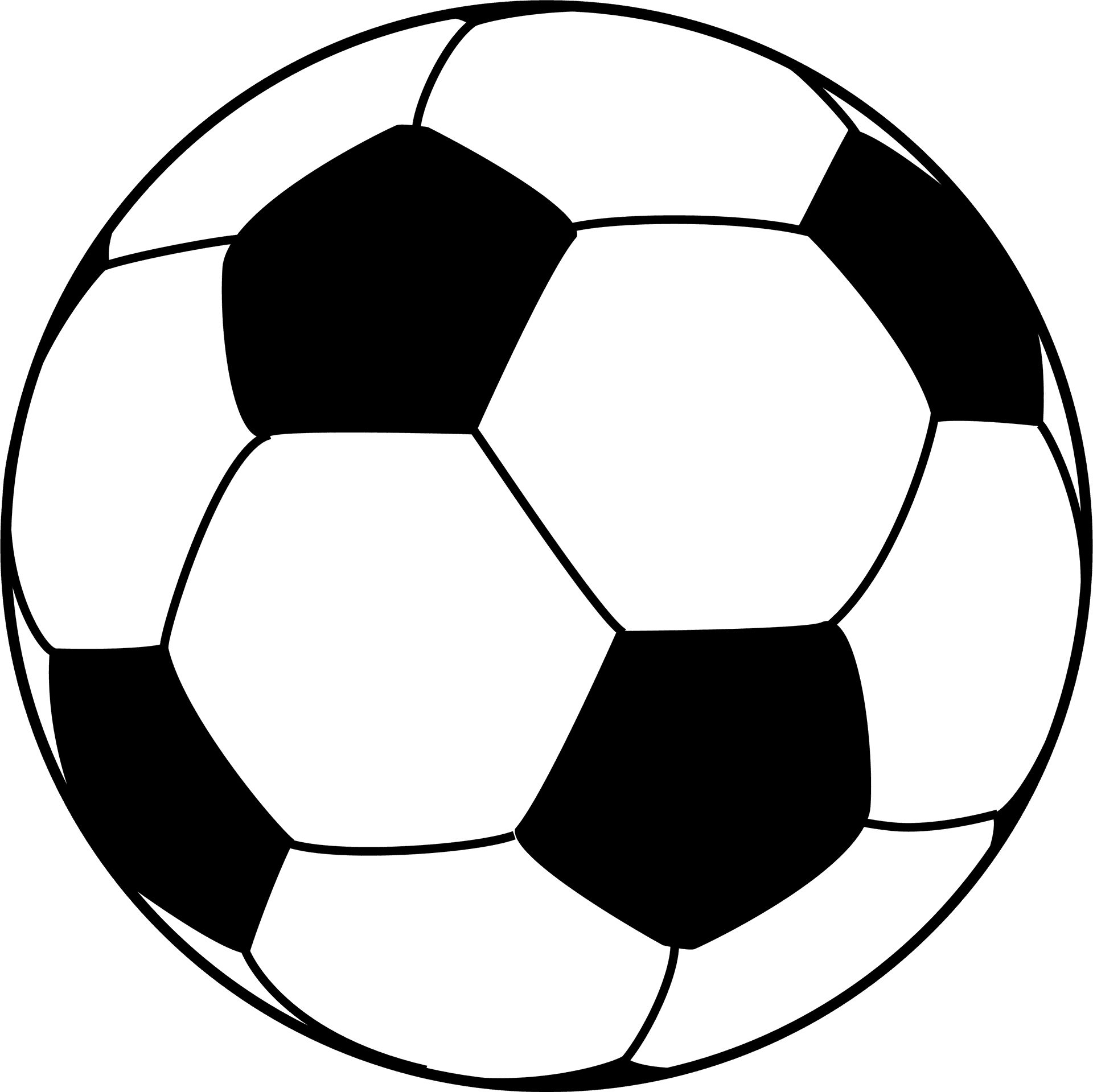 Classic Soccer Ball Illustration PNG