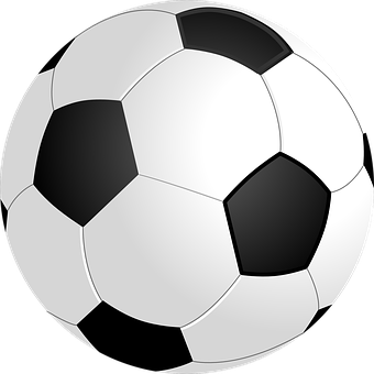 Classic Soccer Ball Illustration PNG