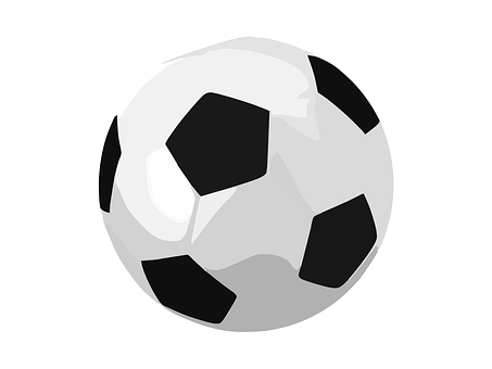 Classic Soccer Ball Illustration PNG