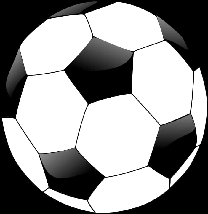 Classic Soccer Ball Vector PNG