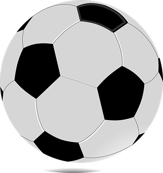 Classic Soccer Ball Vector Illustration PNG